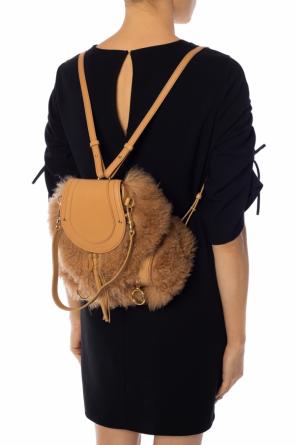 Fur-trimmed backpack, zdjęcie 2 Fur-trimmed backpack od See By Chloe